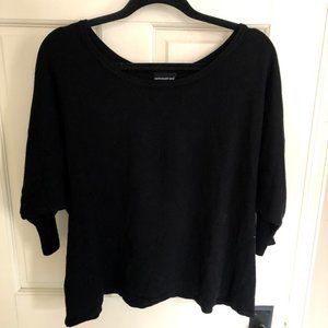 Central Park West 3/4 Length Black Sweater